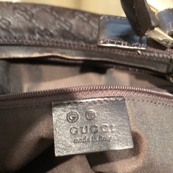 GUCCI dark brown Guccissima hobo bag - Picture 2 of 6